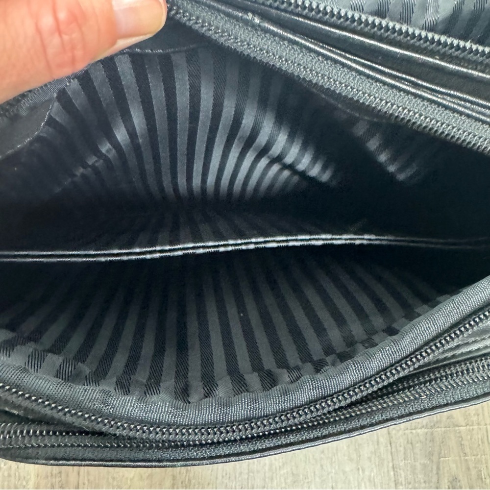 Tumi Black Napa Leather Deluxe Luxury Backpack Model 9640D3 Laptop Work Travel - Picture 11 of 14